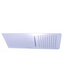 Tête de douche hydro luxe avec cascade anti-calcaire 55x23 cm