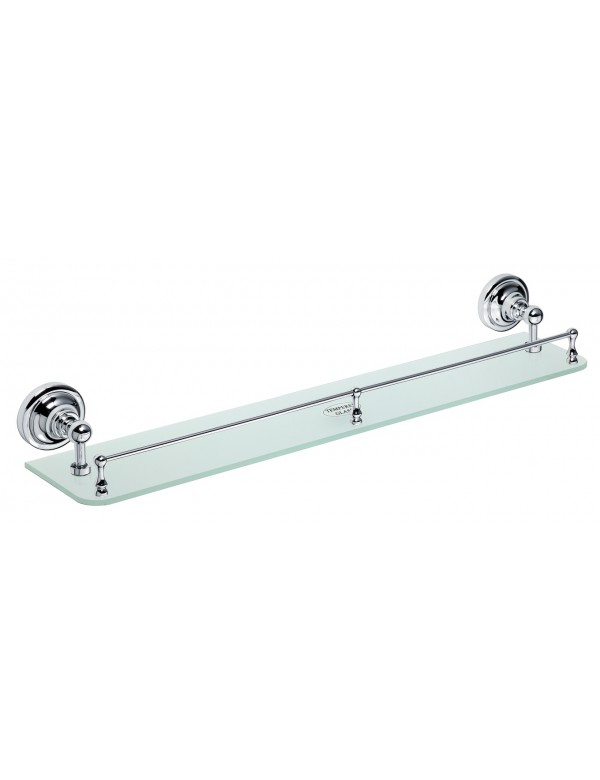 Tablette de douche murale avec rail RETRO en verre 60 x8,7 x12 cm Tablette de douche murale avec rail RETRO en verre 60 x8,7 x12 cm