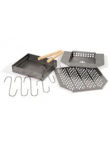 Fumoir de jardin HAMBURG 160 cm avec accessoires
