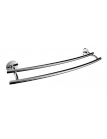 Porte-serviettes mural double ALFA en zinc 62cm