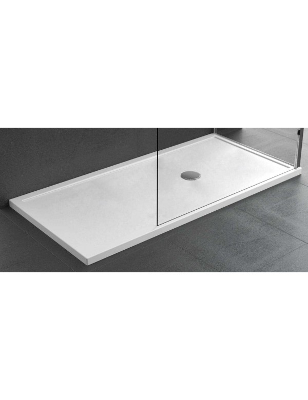 Receveur de douche plat NOVELLINI OLYMPIC PLUS 170x80 cm avec bonde H 4,5cm