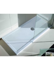 Receveur de douche plat NOVELLINI OLYMPIC PLUS 170x80 cm avec bonde H 4,5cm