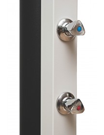 Douche de piscine solaire 30L avec rince pieds