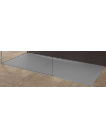 Receveur de douche ultraplat recoupable NOVELLINI CUSTOM gris 120x90 cm H 3,5 cm