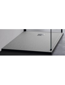Receveur de douche recoupable NOVELLINI NOVOMATT gris 100x100 cm