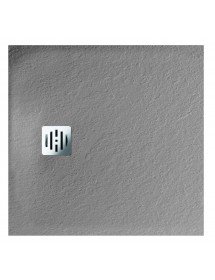 Receveur de douche recoupable NOVELLINI NOVOMATT gris 100x100 cm