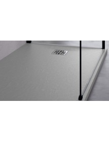 Receveur de douche recoupable NOVELLINI NOVOMATT gris 120x90 cm
