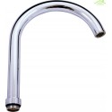 Mélangeur évier haut MORAVA bras rond pivotant en chrome H 197 cm