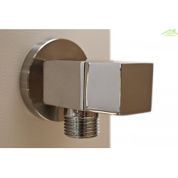 Douche de piscine solaire SQUARE 40 L avec rince pieds