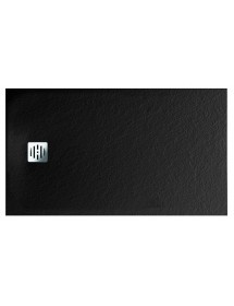 Receveur de douche recoupable NOVELLINI NOVOMATT noir 160x80 cm