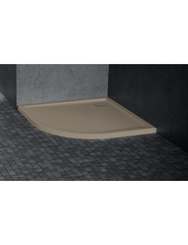 Receveur de douche ¼ de cercle NOVELLINI VICTORY beige 100x100 cm H 4,5cm