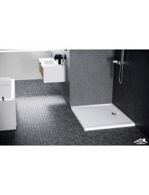 Receveur de douche carré NOVELLINI OLYMPIC blanc 100x100 cm H 4,5cm