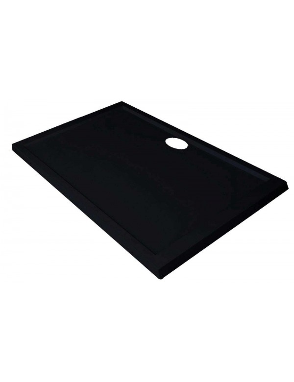 Receveur de douche NOVELLINI OLYMPIC noir 120x90 cm avec bonde H 4,5cm