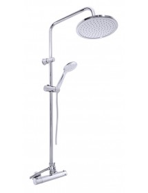 Colonne de douche murale thermostatique avec douchette