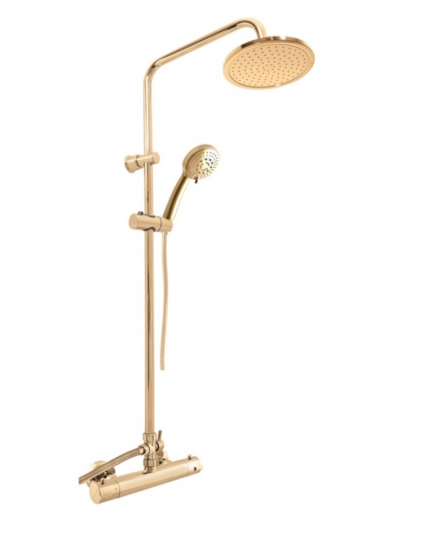 Colonne de douche murale thermostatique laiton