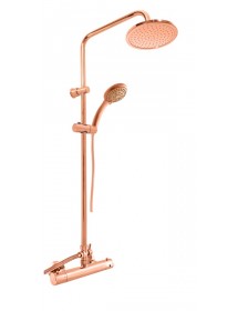 Colonne de douche murale thermostatique en laiton