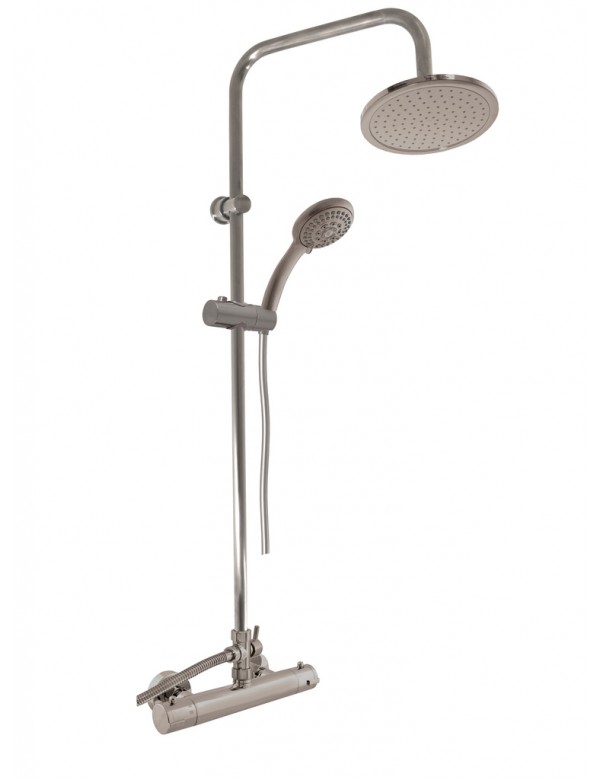Colonne de douche murale thermostatique en laiton
