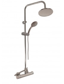 Colonne de douche murale thermostatique en laiton
