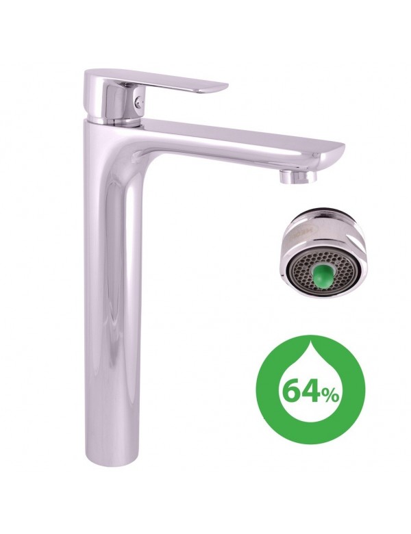 Mitigeur lavabo haut économique VLTAVA en laiton chromé 31 cm