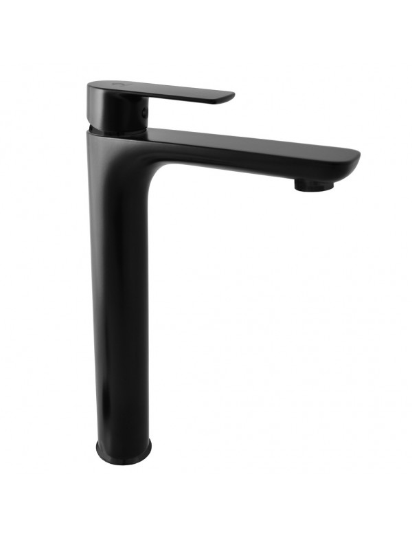 Mitigeur lavabo haut VLTAVA en laiton noir 31,5 cm
