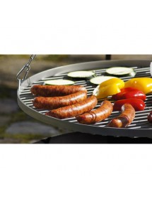 Barbecue sur Trépied et Grille en acier noir sablé