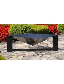 Brasero de jardin carré CUBA en acier