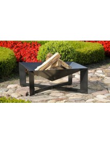 Brasero de jardin carré CUBA en acier