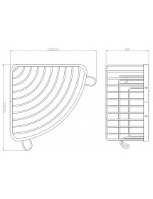 Porte-savon triangle d'angle COLORADO en laiton Porte-savon triangle d'angle COLORADO en laiton