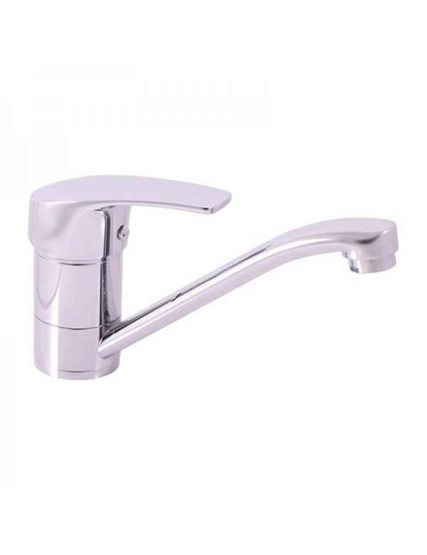 Mitigeur lavabo KONGO à long bec en laiton chromé