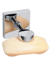 Porte-savon magnétique BETA en laiton chromé 5,5 x 5,5 x7 cm