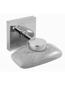 Porte-savon magnétique BETA en laiton chromé 5,5 x 5,5 x7 cm Porte-savon magnétique BETA en laiton chromé 5,5 x 5,5 x7 cm
