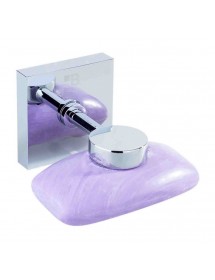 Porte-savon magnétique BETA en laiton chromé 5,5 x 5,5 x7 cm Porte-savon magnétique BETA en laiton chromé 5,5 x 5,5 x7 cm