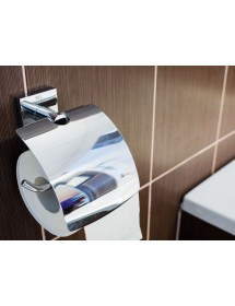 Dérouleur papier toilette mural avec couvercle BETA 13,5x 18x 9cm