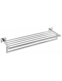 Etagère, rack porte-serviette en laiton chromé BETA 65,5 x21,5 x12 cm
