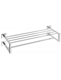 Etagère, Rack porte-serviette BETA en laiton chromé 65,5 x 16 x 22,5 cm