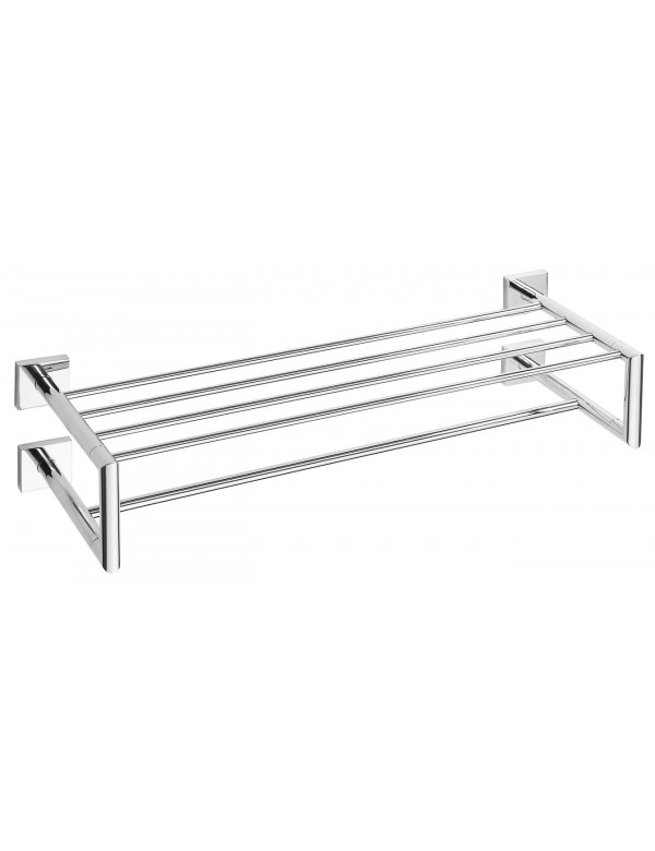 Etagère, Rack porte-serviette BETA en laiton chromé 65,5 x 16 x 22,5 cm Etagère, Rack porte-serviette BETA en laiton chromé 65,5 x 16 x 22,5 cm