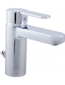 Mitigeur lavabo ZAMBEZE en laiton chromé avec siphon