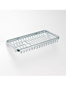 Porte-savon grille rectangulaire CYTRO en laiton chromé 30x 13x 2 cm Porte-savon grille rectangulaire CYTRO en laiton chromé 30x 13x 2 cm