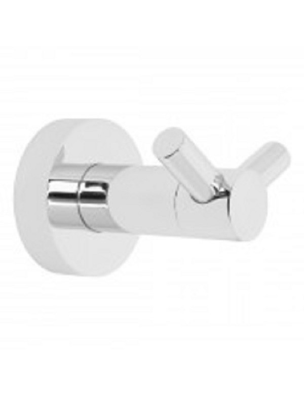 Patère Double NEO en acier inoxydable 5,5x5,5x6cm