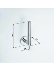 Dérouleur papier toilette NEO en acier inoxydable 16,5x6,5x5,5cm