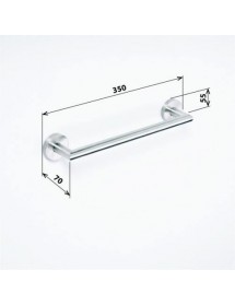Porte-serviette NEO en acier inoxydable 35 x7 x5,5 cm
