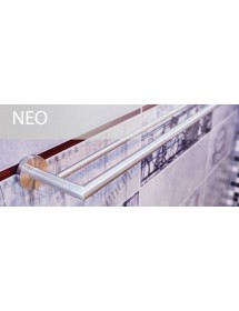Porte-serviettes Double NEO en acier inoxydable 65x11x5,5 cm