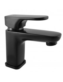 Mitigeur lavabo YUKON en laiton noir mat