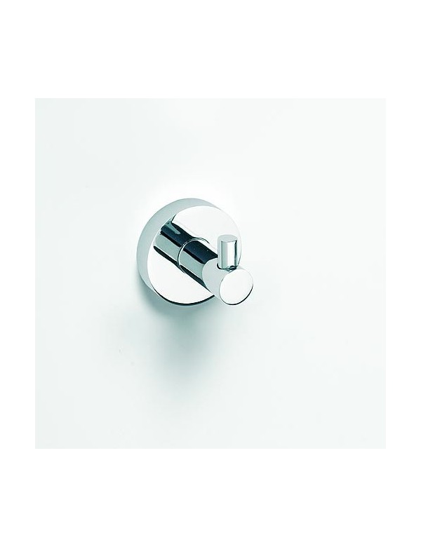 Patère simple OMEGA en chrome 5,5x5,5x5cm