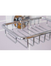 Porte-savon mural en grille OMEGA 14x5,5x12,5cm Porte-savon mural en grille OMEGA 14x5,5x12,5cm