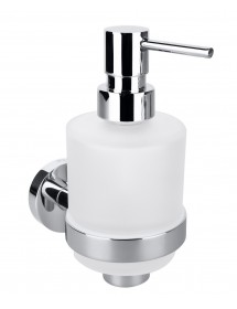 Distributeur de savon + porte-savon magnétique en laiton chromé OMEGA Distributeur de savon + porte-savon magnétique en laiton chromé OMEGA