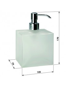 Distributeur de savon liquide PLAZA 7x10,5x17 cm