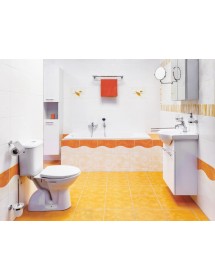 Etagère porte-serviettes murale PLAZA en laiton chromé 21x58,5x14 cm