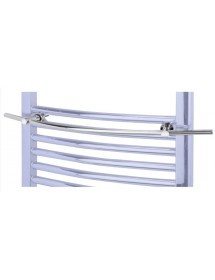 Porte-serviettes réglable RAWELL en laiton chromé pour radiateur 60x4x9,5 cm