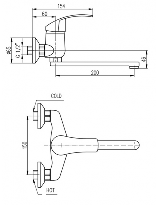 Mitigeur évier MISSISSIPI bec plat pivotant en laiton chromé